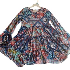 Rare Editions Boho style girls dress - sz. 10